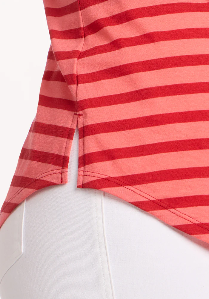 Bella Tunic Top - Wildberry Stripe - Image 4