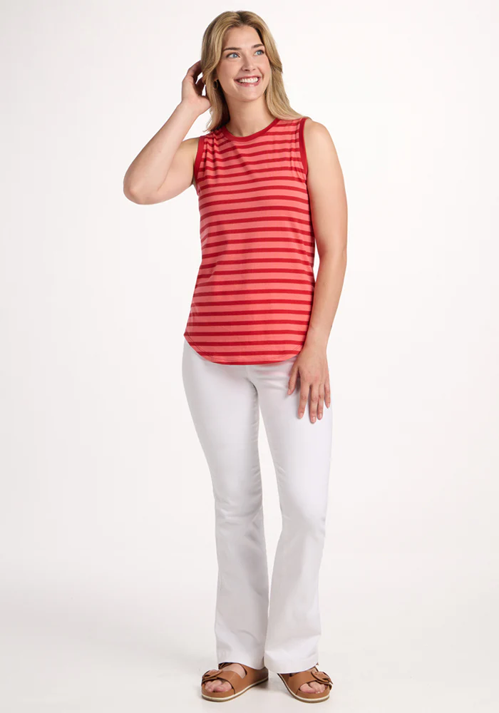 Bella Tunic Top - Wildberry Stripe - Image 5