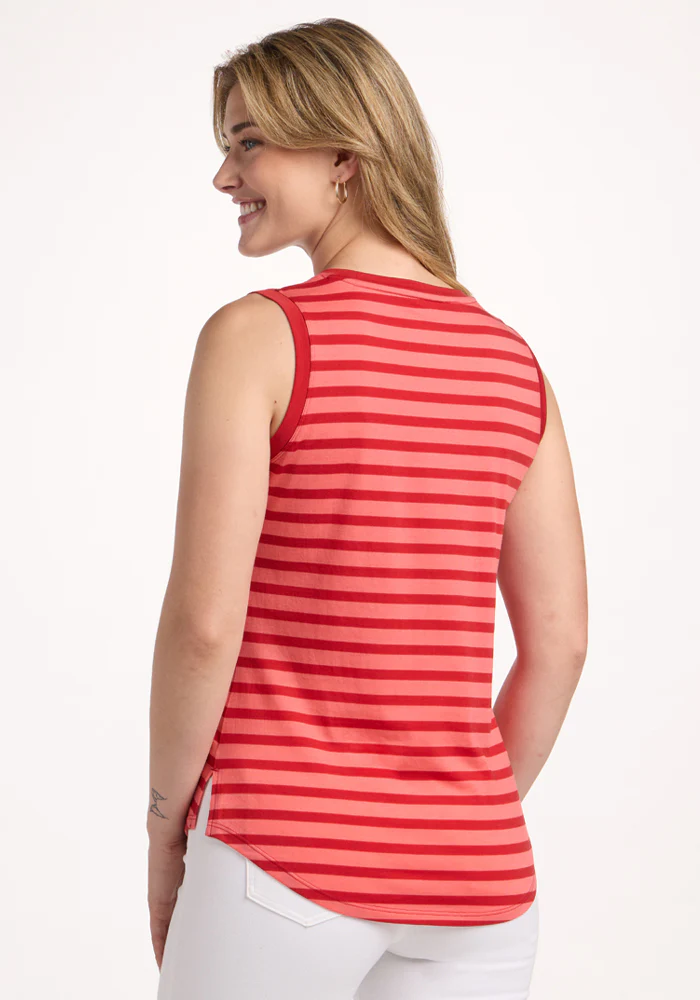Bella Tunic Top - Wildberry Stripe - Image 6