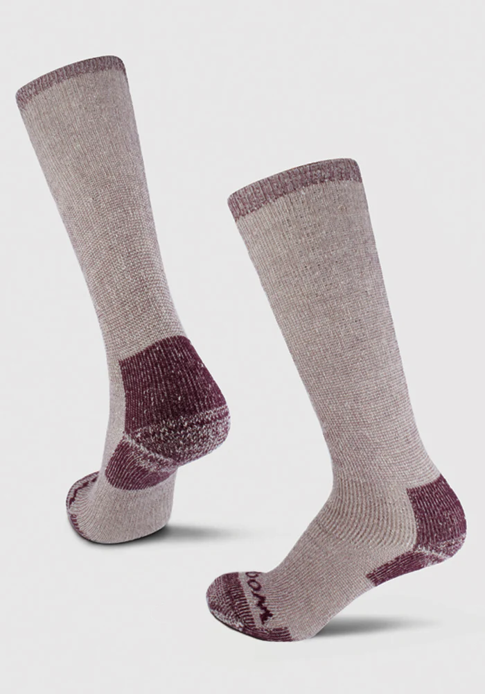 Womens Extreme Over The Calf Socks - Windsor Wine - Image 2