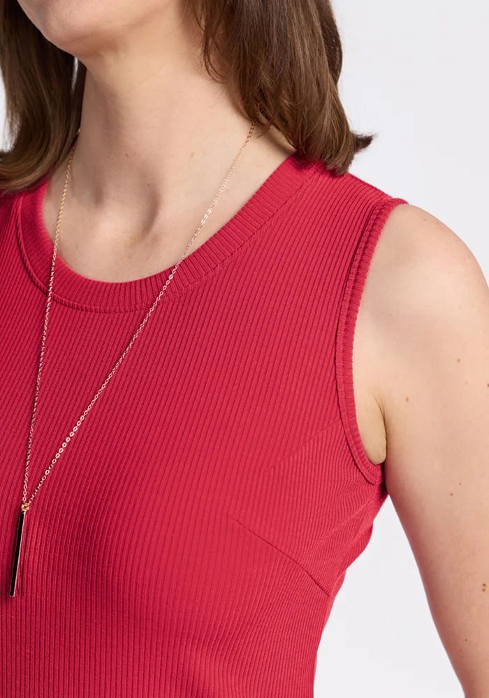 Iris Ribbed Dress - Berry Ice Pop - Image 3
