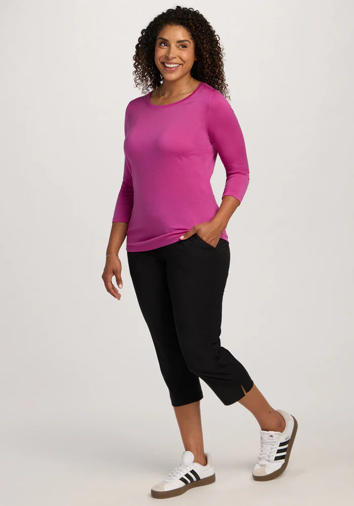 Jenny 3/4 Sleeve Crew Neck - Summer Sorbet - Image 4