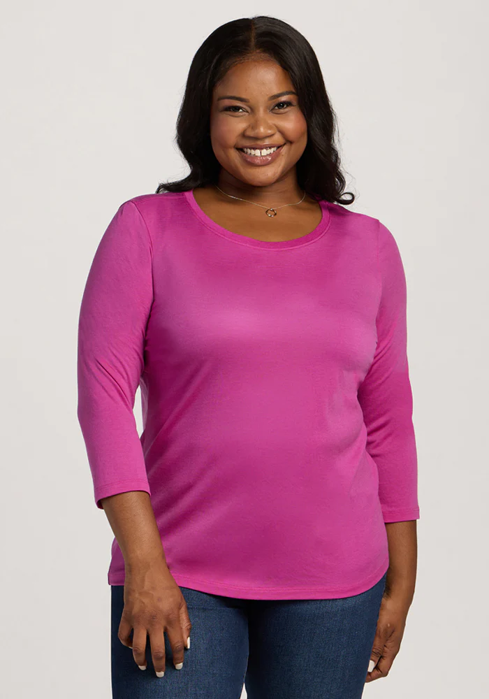 Jenny 3/4 Sleeve Crew Neck - Summer Sorbet - Image 6