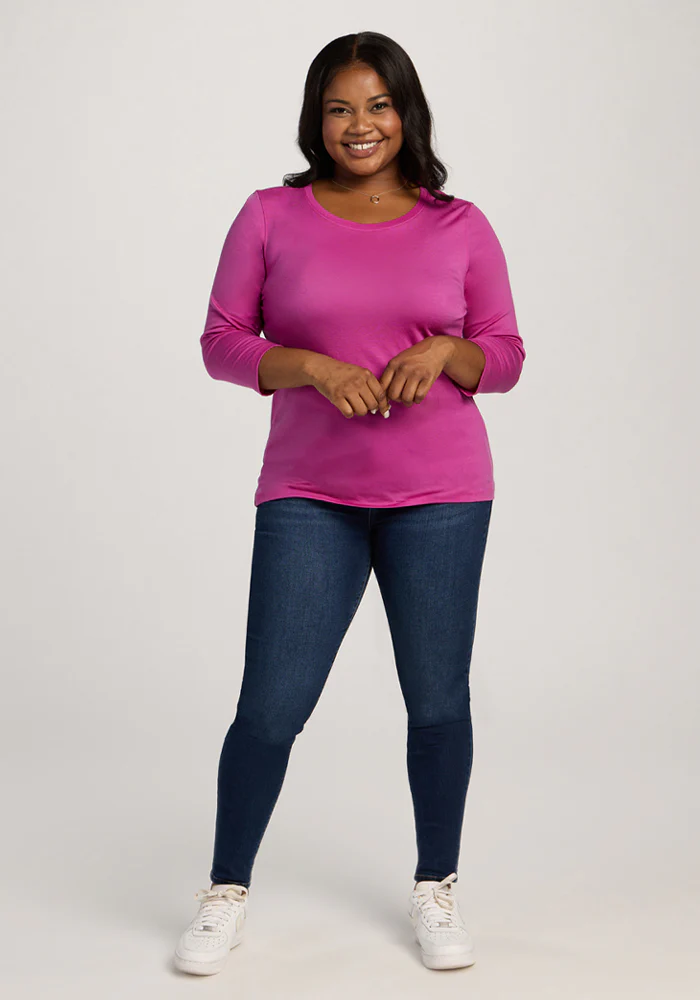 Jenny 3/4 Sleeve Crew Neck - Summer Sorbet - Image 9