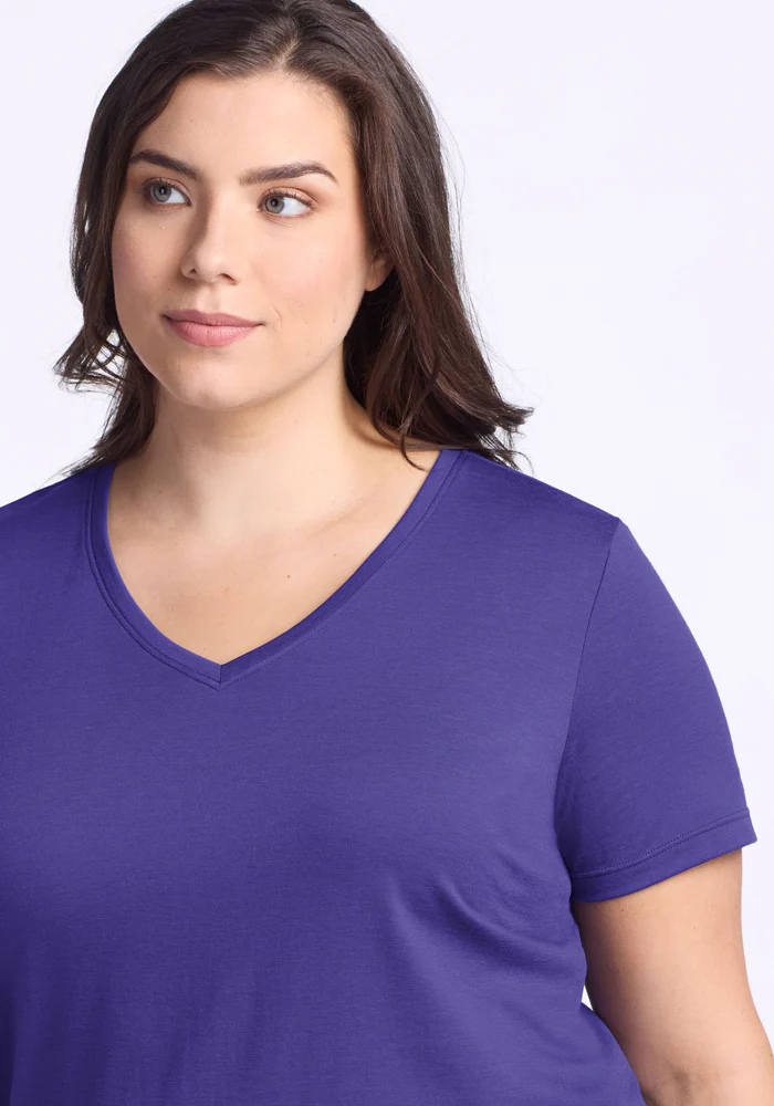Junie V Neck - Berry Indigo - Image 10
