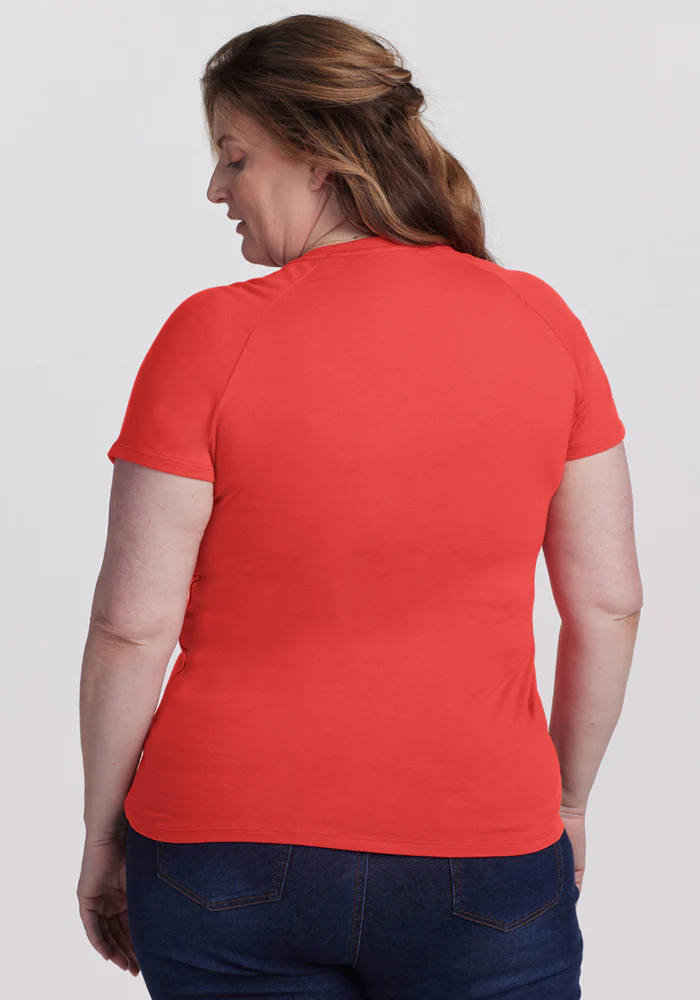 Mia V Neck - Hibiscus - Image 11