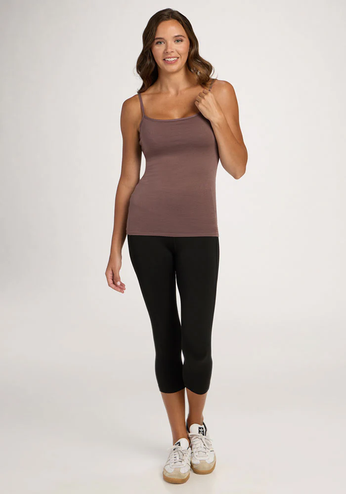 Teagen - Cami With Shelf Bra - Peppercorn - Image 5