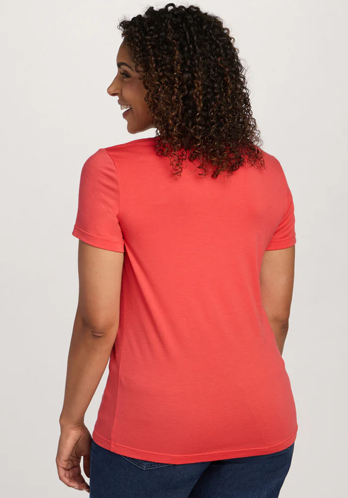 Junie V Neck - Hibiscus - Image 5