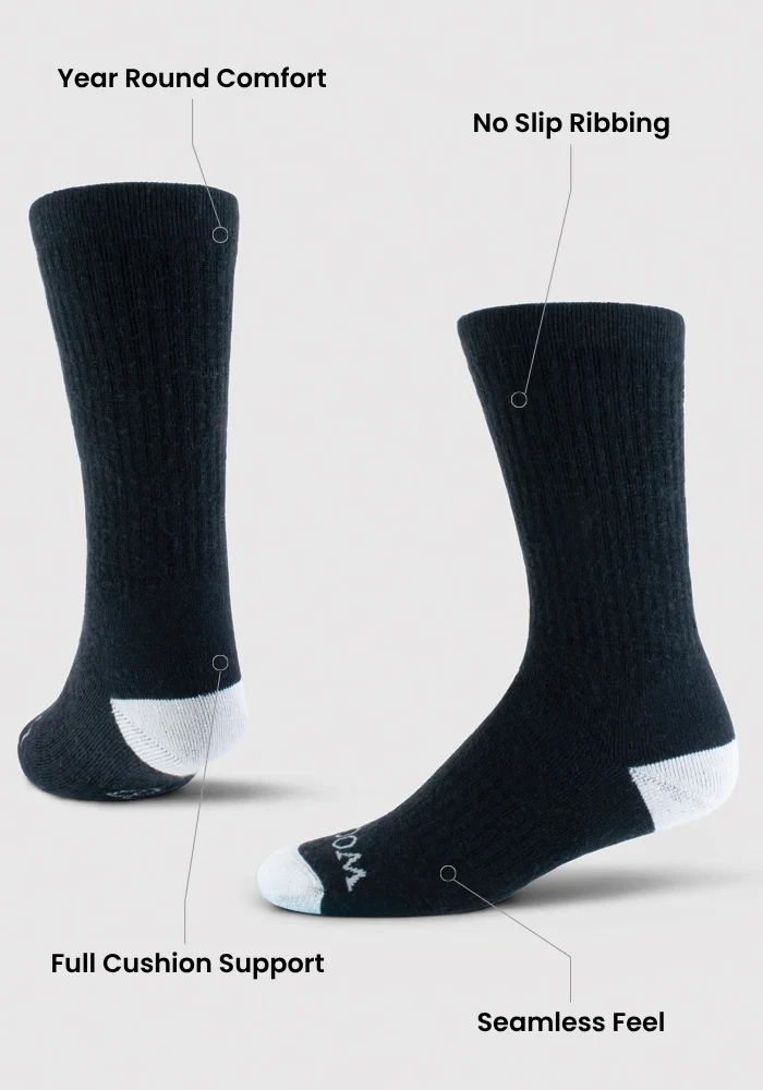 Mens Core Crew Socks - Winter Moss - Image 2