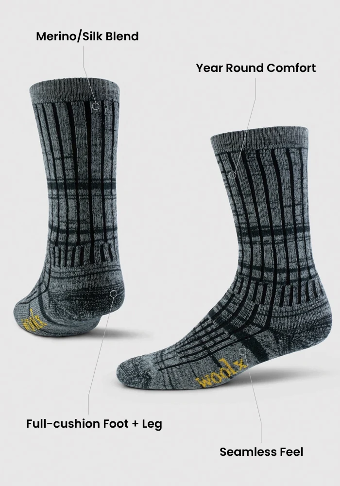 Mens Joey Mid Calf Socks - Warm Violet - Image 3