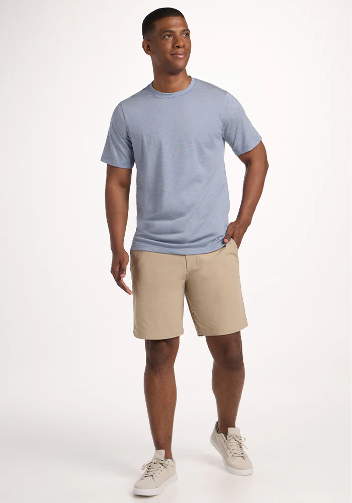 Endurance Tee - Blue Sand Mini Stripe - Image 4