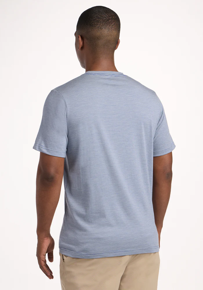 Endurance Tee - Blue Sand Mini Stripe - Image 5
