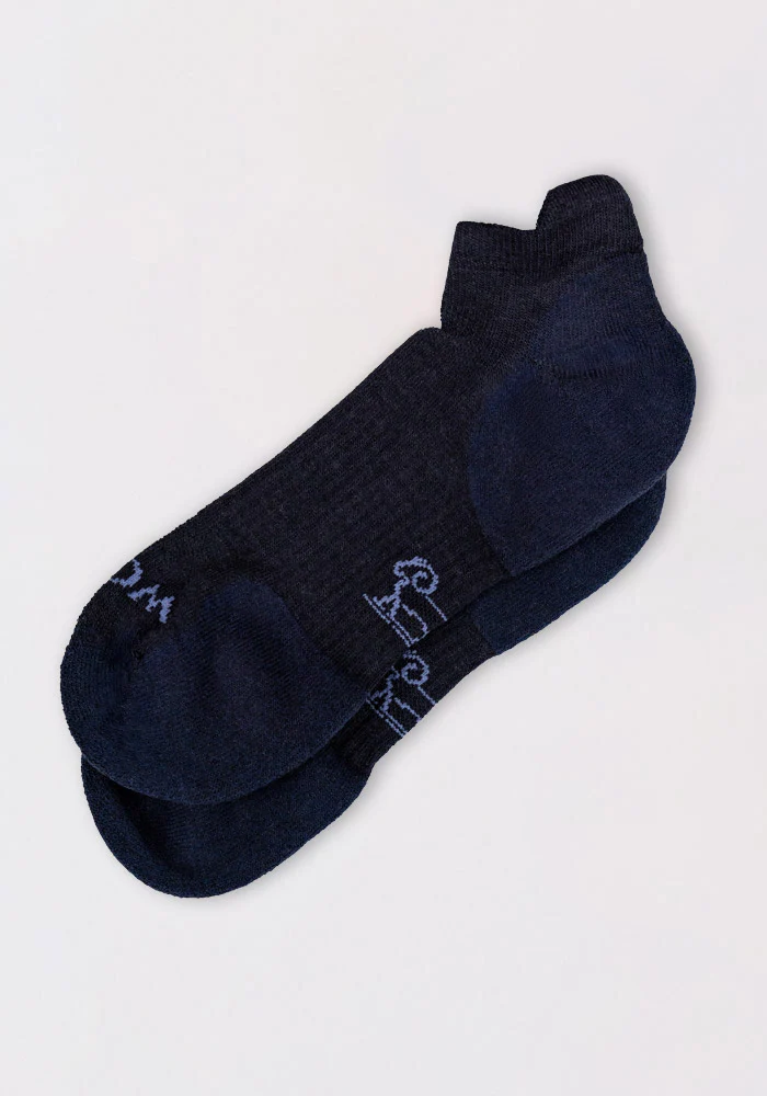 Mens Rowan No Show Socks - Deep Night
