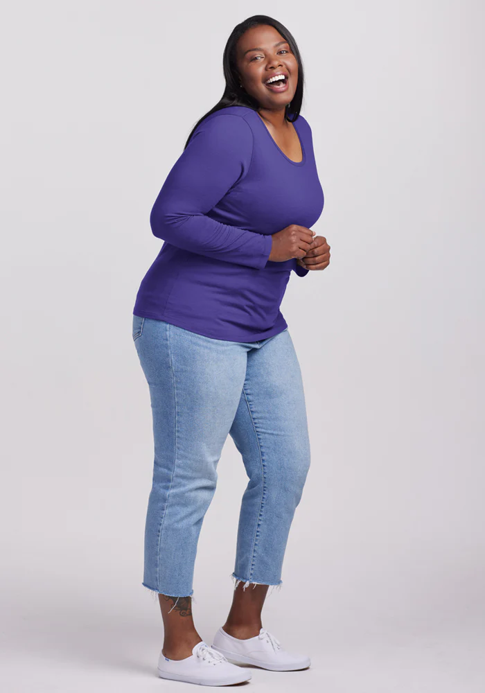 Remi Long Sleeve T-Shirt - Berry Indigo - Image 9