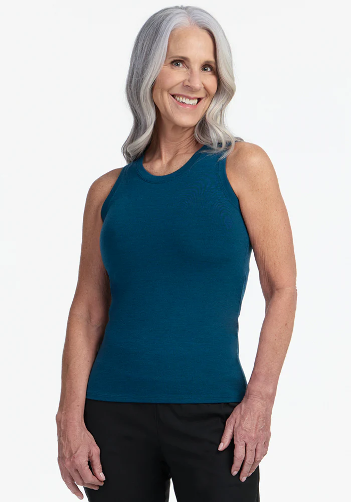 Ava Tank Top - Majolica Blue
