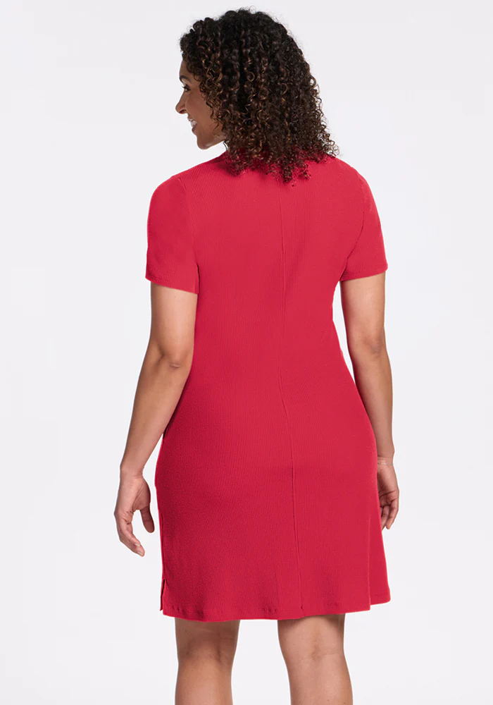 Harlowe Ribbed Dress - Berry Ice Pop - Image 5