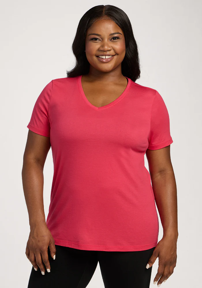 Junie V Neck - Berry Ice Pop - Image 6