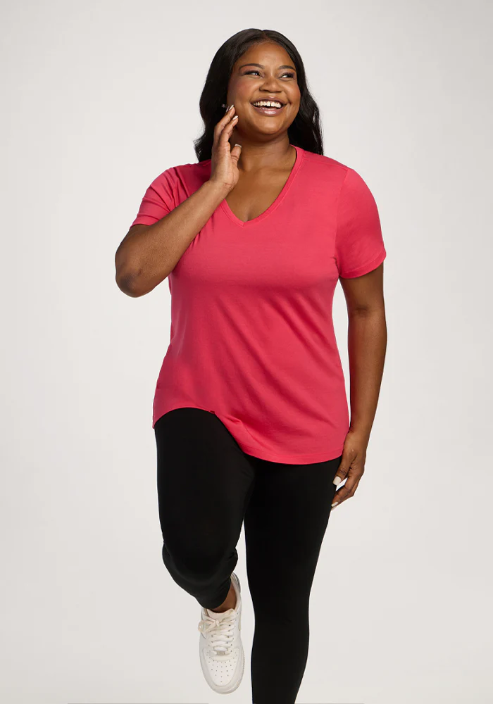 Junie V Neck - Berry Ice Pop - Image 7