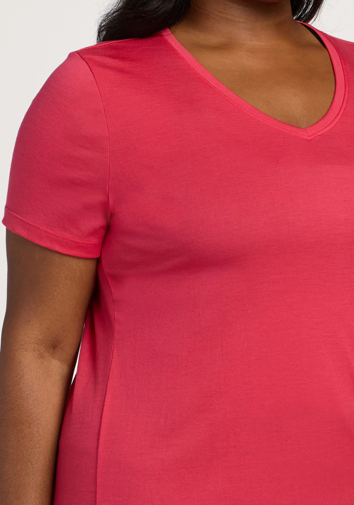 Junie V Neck - Berry Ice Pop - Image 9