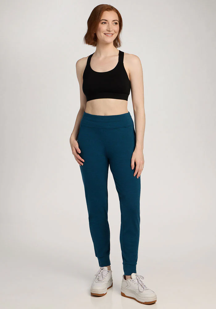 Madden Petite Joggers - Majolica Blue - Image 3