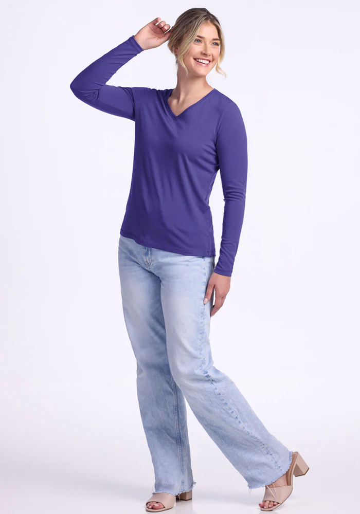 Millie Long Sleeve - Berry Indigo - Image 5