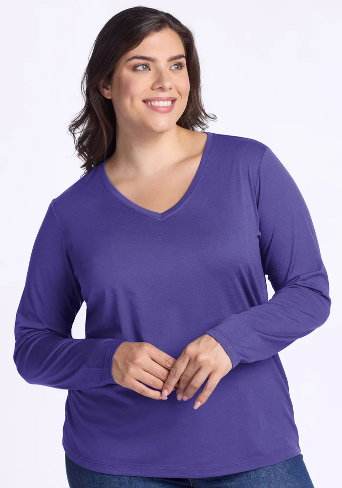 Millie Long Sleeve - Berry Indigo - Image 7