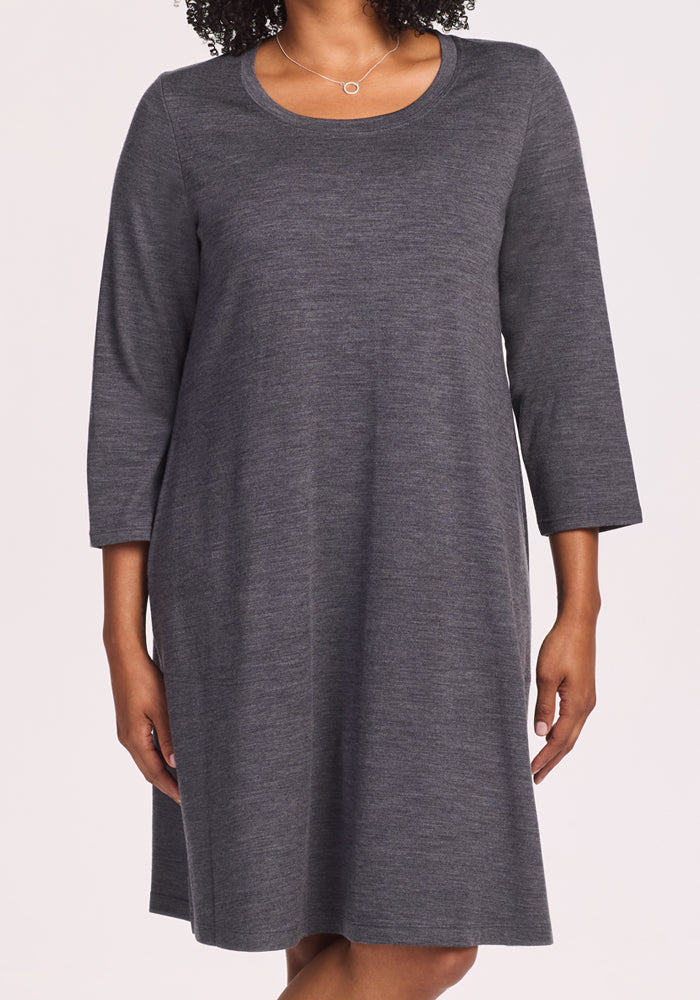 Rissa A Line Dress - Cinder Melange - Image 5
