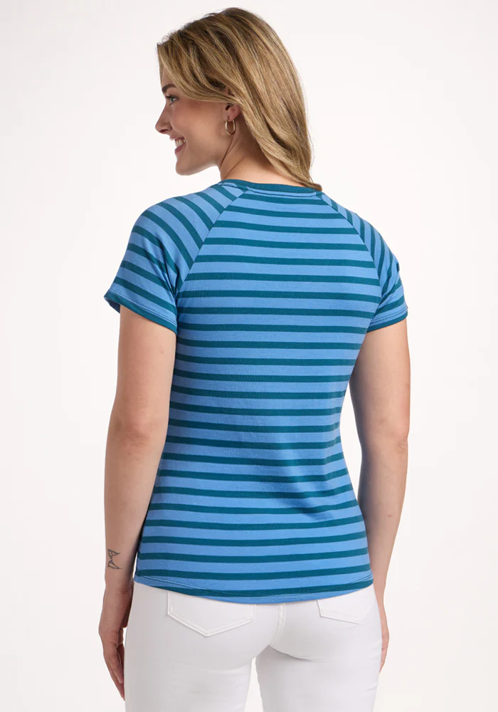 Mia V Neck - Coastal Stripe - Image 5