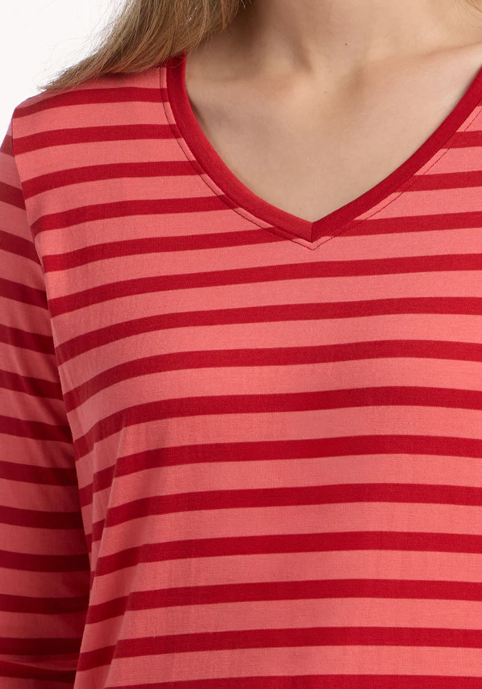 Millie Long Sleeve - Wildberry Stripe - Image 3