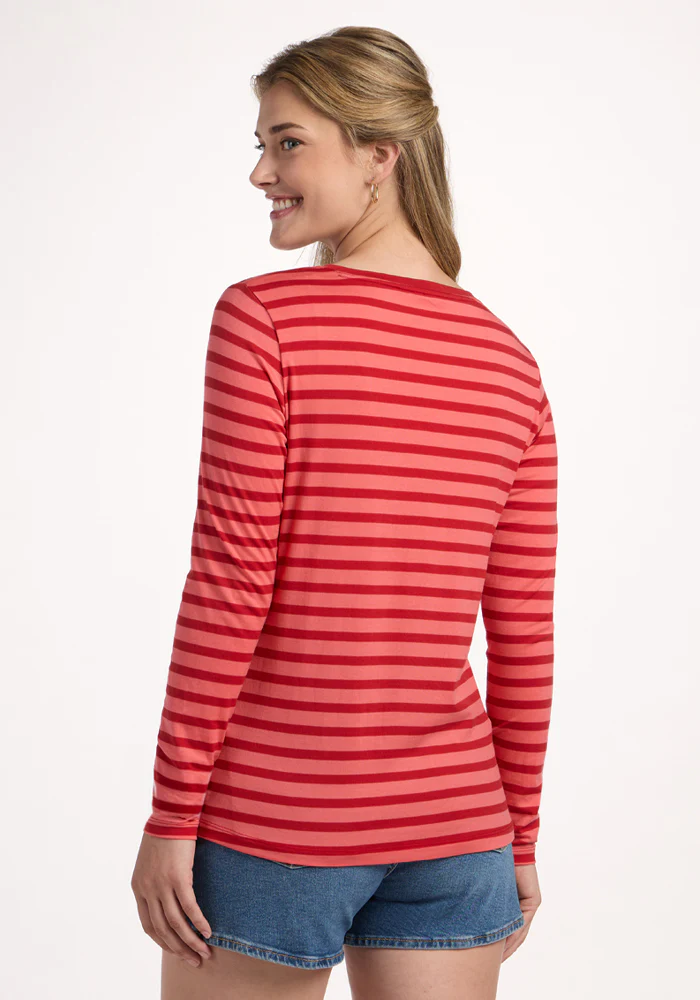 Millie Long Sleeve - Wildberry Stripe - Image 5