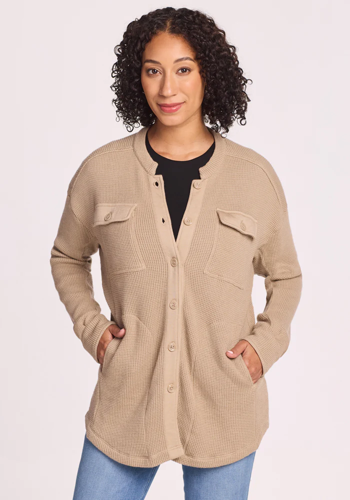 Oaklynn Waffle Shacket