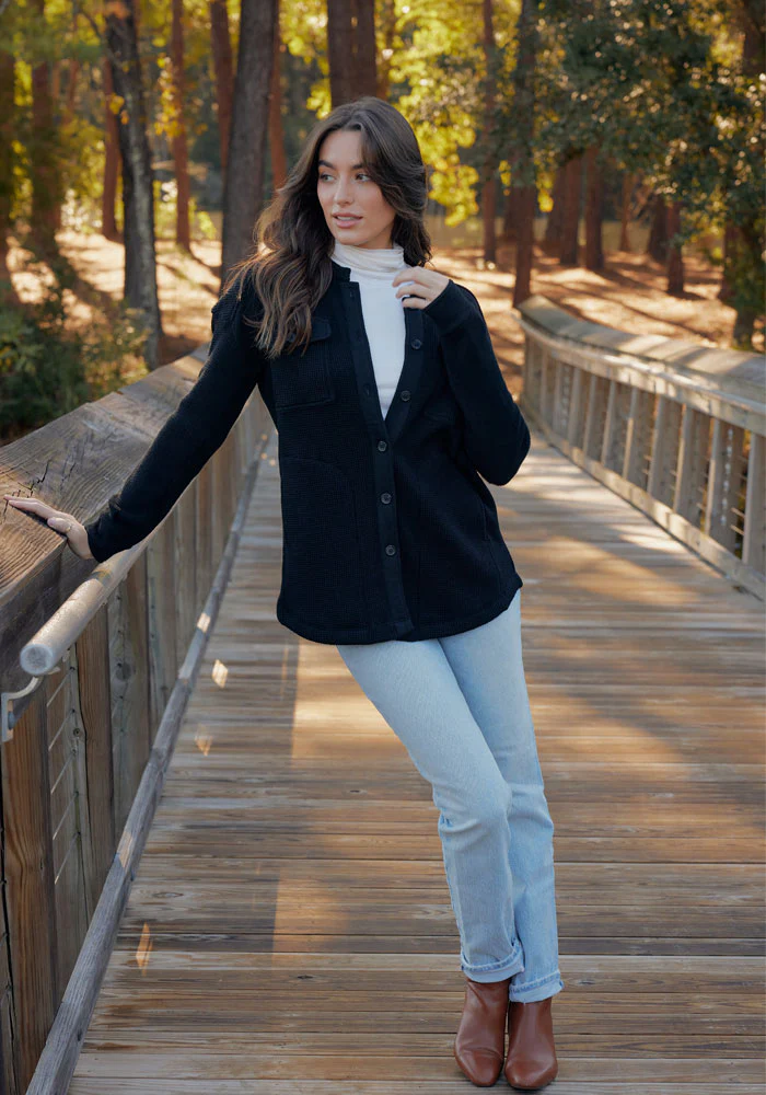 Oaklynn Waffle Shacket - Image 2