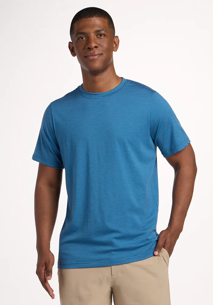 Endurance Tee - Coastal Mini Stripe - Image 7