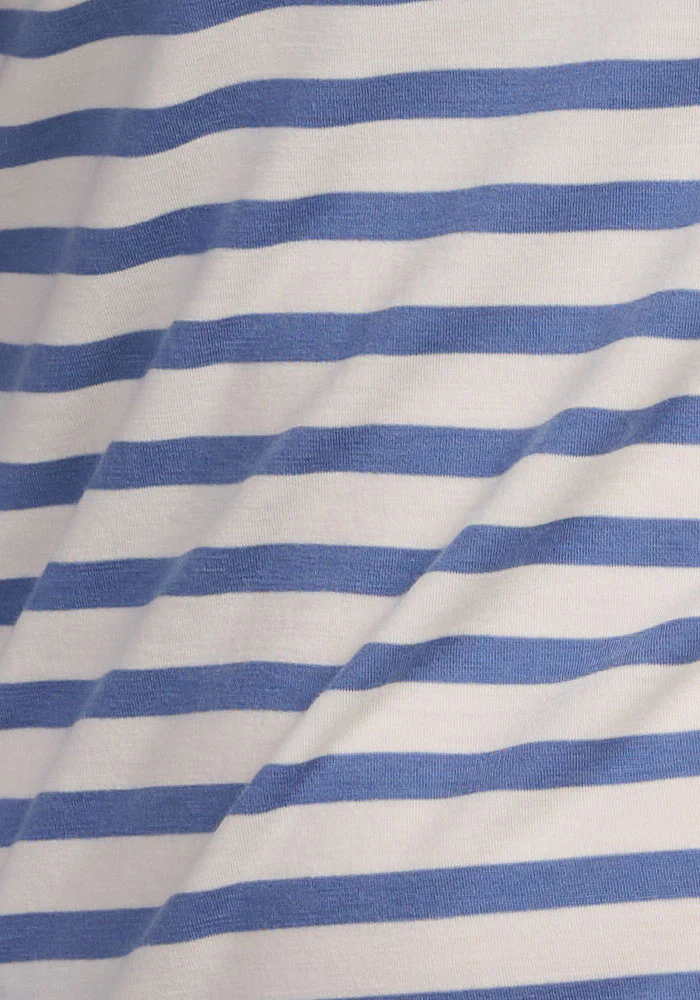 Remi Long Sleeve T-Shirt - Blue Sand Stripe - Image 7