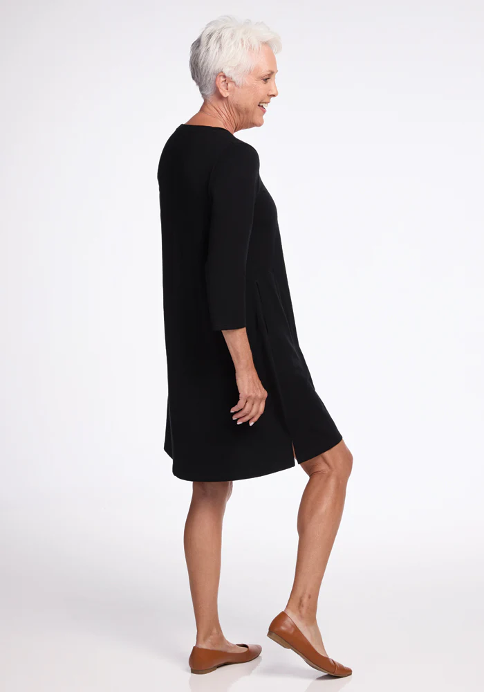 Rissa A Line Dress - Black - Image 13