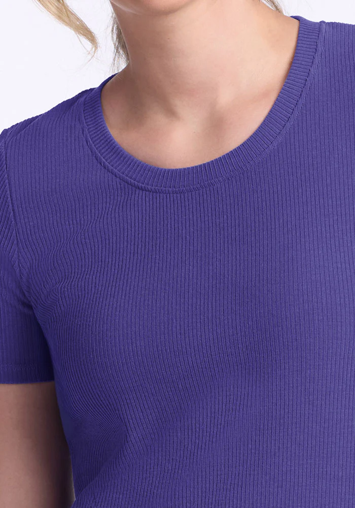 Harlowe Ribbed Dress - Berry Indigo - Image 2