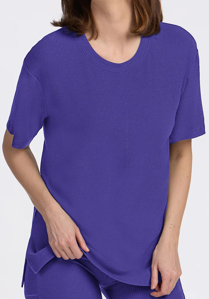 Vera Ribbed Tunic - Berry Indigo - Image 3