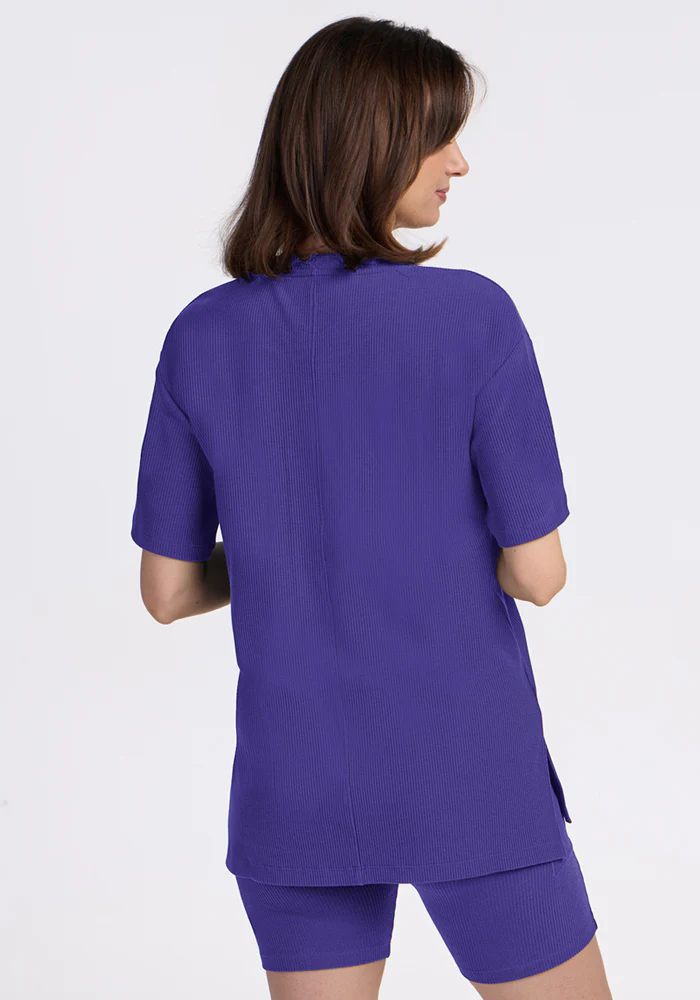 Vera Ribbed Tunic - Berry Indigo - Image 5