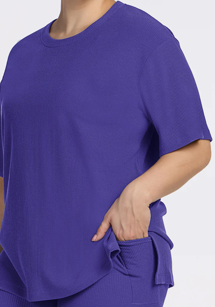 Vera Ribbed Tunic - Berry Indigo - Image 8