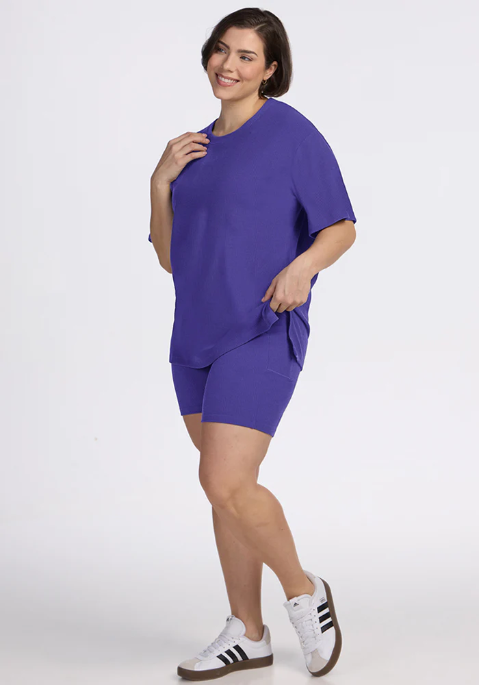 Vera Ribbed Tunic - Berry Indigo - Image 9