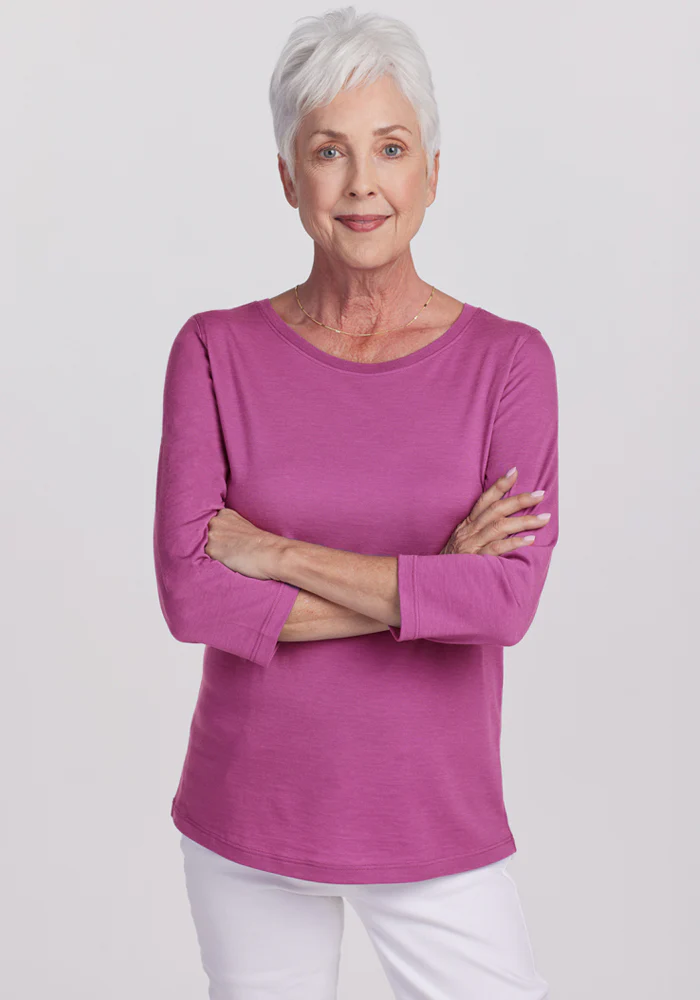 Jenny 3/4 Sleeve Crew Neck - Image 14