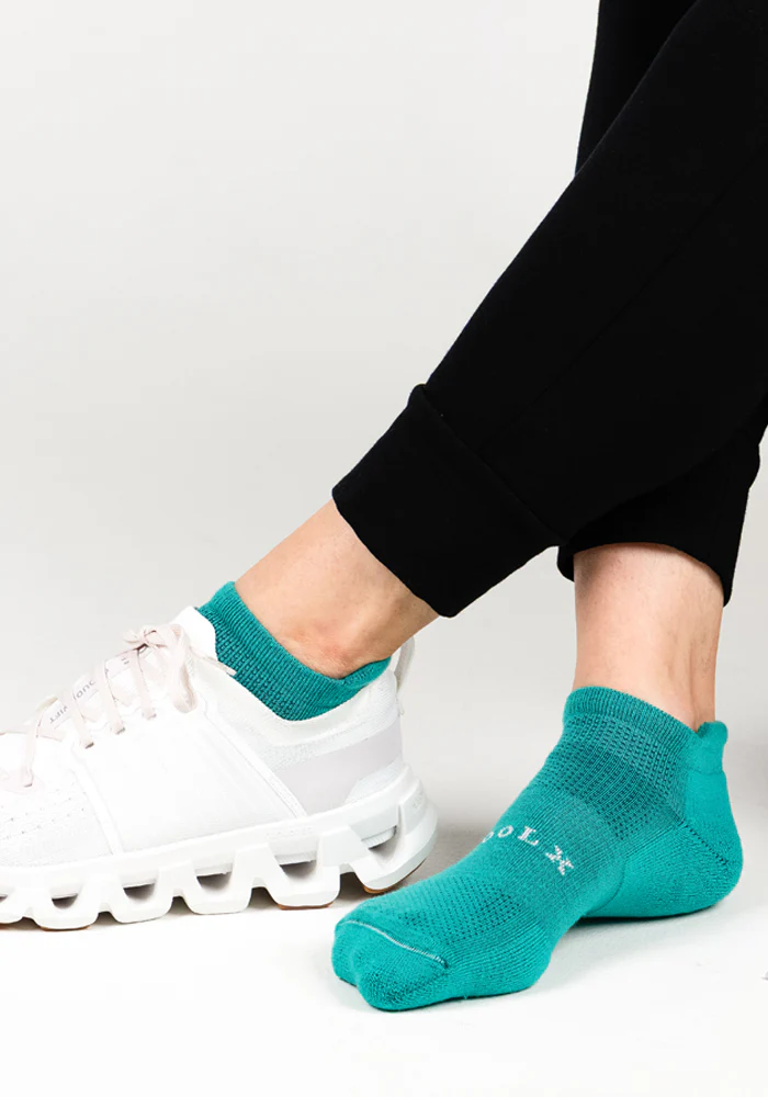 Womens Rowan No Show Socks - Cool Jade - Image 5