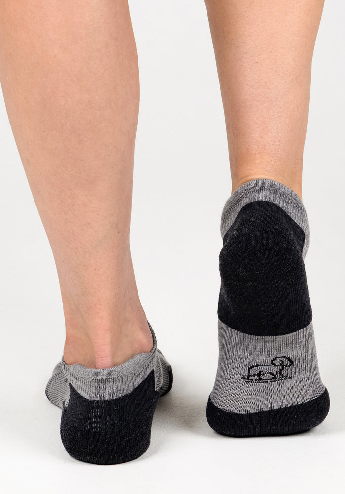 Womens Rowan No Show Socks - Pebble - Image 6