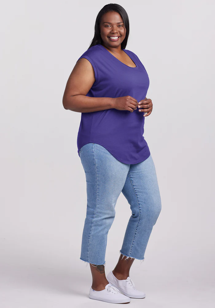 Gabi Tunic Top - Berry Indigo - Image 9