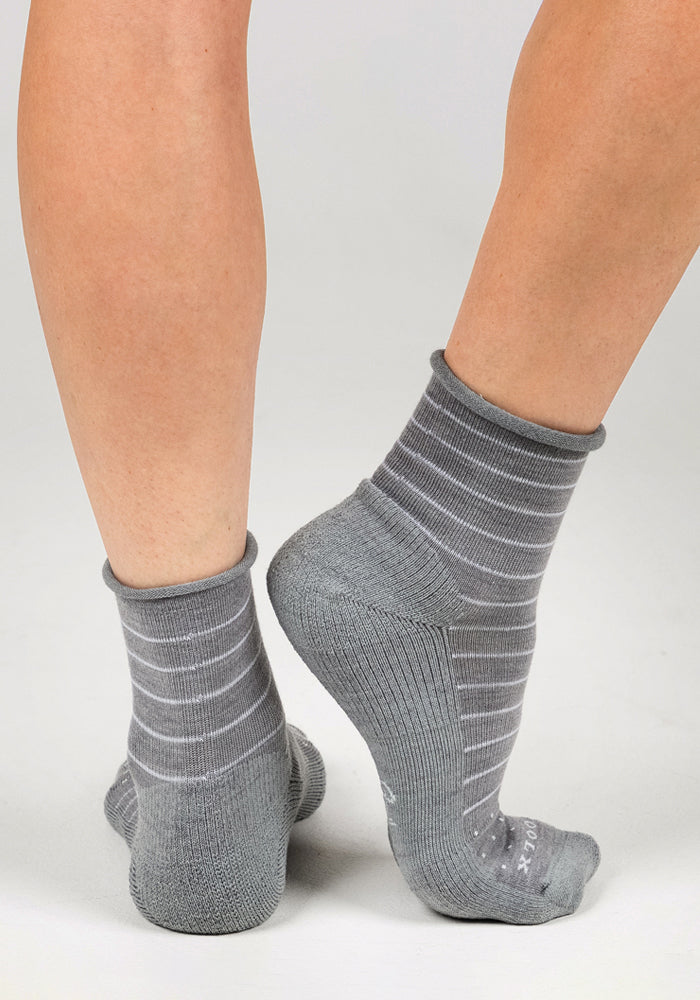 Womens Derby Roll Top Sock - Grey - Image 5