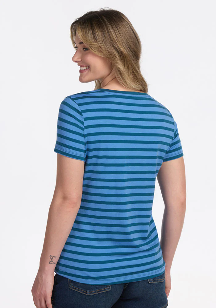 Junie V Neck - Coastal Stripe - Image 5