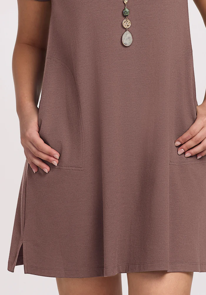 Georgie Dress - Peppercorn - Image 4